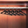 Designstyles Smoke Acrylic Clothes Hangers with Pants Bar, Luxurious & Heavy-Duty Chrome Hooks, Perfect for Suits and Slacks - 10 Pack - 4 of 4