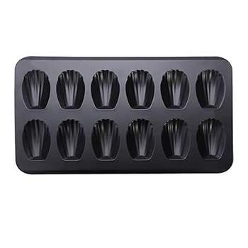 Gobel Madeleine Pan, Nonstick, Made in France, 12 Cavities, Each cavity: 3-1/4"X2",Overall size of pan: 15-1/2"X9"