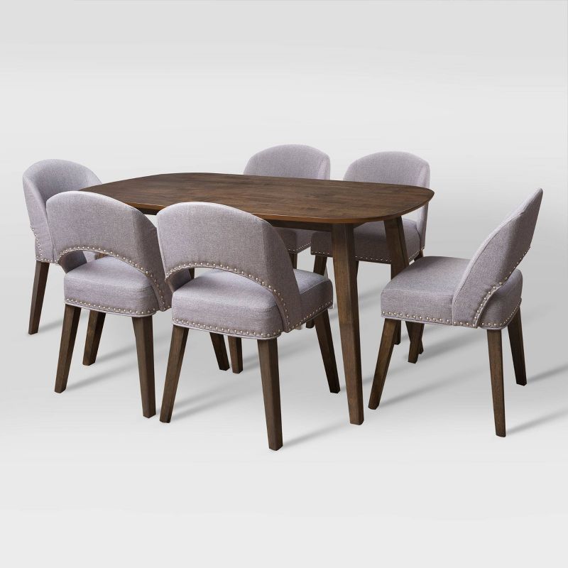 7pc Tiffany Wood Dining Set - CorLiving, 1 of 11