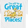 Men's - Dr. Seuss - I'm Off To Great Places Short Sleeve Graphic T-Shirt - 2 of 4