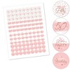 Big Dot of Happiness 50th Pink Rose Gold Birthday - Happy Birthday Party Round Candy Sticker Favors - Labels Fits Chocolate Candy (1 sheet of 108) - image 2 of 4