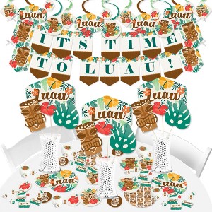 Big Dot of Happiness Tropical Luau - Hawaiian Beach Party Supplies - Banner Decoration Kit - Fundle Bundle - 1 of 4