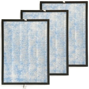 Nispira True HEPA with Activated Carbon Pre Filter Replacement Compatible with Membrane Solutions MSA3 Air Purifier, 3 Packs - 1 of 4