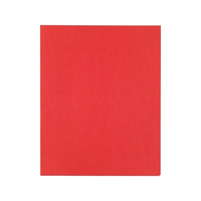 Staples School Grade 2 Pocket Folder Red 25/Box 27532-CC