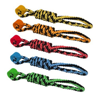 Multipet Rope Tug with One Wheel Dog Toy