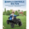 12V Kids Ride On ATV Car with Parent Remote, Off-Road 4 Wheeler w/ Suspension, LED Flag, Bluetooth, USB, Music & Lights - 3 of 4