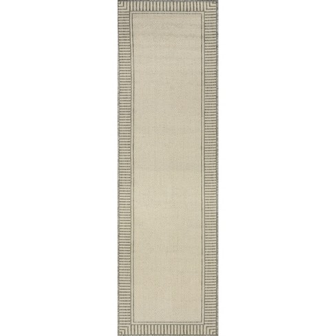 Nuloom Asha Simple Border Indoor And Outdoor Area Rug For Patio Garden ...