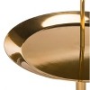 Apollo Round Brass Top Side Table - Brass/Marble - Safavieh. - 4 of 4