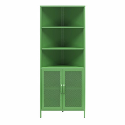 Novogratz Channing Corner Storage Cabinet with 2 Doors