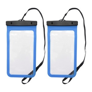 Unique Bargains Universal Mobile Waterproof Bag 5.51"x10.43" 2 Pcs - 1 of 4
