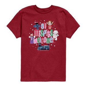 Boys' - Rudolph - All Misfits Welcome Short Sleeve Graphic T-Shirt - 1 of 3