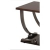 NicBex Vintage Square Dark Brown Coffee Table with Creative Storage Base,Birch Veneer Finish Side Table,Center Table for Living Room - 2 of 4