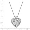 Black Bow Jewelry Rhodium Plated Sterling Silver & CZ Angel of Love Necklace, 18 Inch - 2 of 4