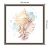 Amanti Art Salento Coast IV (Seashell) by James Wiens Canvas Wall Art Print Framed 16-in. x 16-in. - 4 of 4
