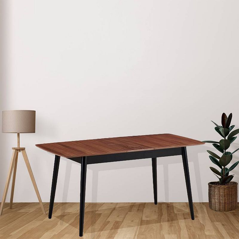 62.99&#34; Lanae Dining Table Natural Black Finish - Acme Furniture, 1 of 10