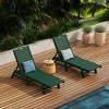 WestinTrends Poly Reclining Outdoor Patio Chaise Lounge Chair Adjustable (Set of 2) - 2 of 2
