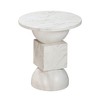 TOV Furniture Chip Marble Print Indoor / Outdoor Side Table - 3 of 4