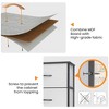 Pellebant Vertical Dresser for Bedroom Storage Tower 5-Drawer Steel Frame Wood Top Easy Pull Non-woven Fabrics Drawer - 3 of 4