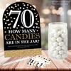 Big Dot of Happiness Adult 70th Birthday - Gold - How Many Candies Birthday Party Game - 1 Stand and 40 Cards - Candy Guessing Game - 2 of 4