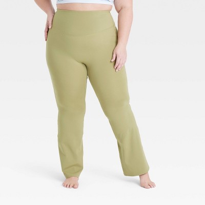 All in Motion Women's Ultra High-Rise Flare Leggings (as1, Alpha, x_s,  Regular, Regular, Heathered Olive Green) at  Women's Clothing store