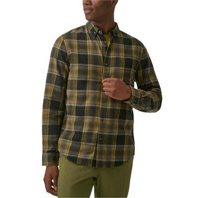 BASS OUTDOOR Mens Flannel Plaid Button Up Shirt
