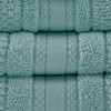 100% Cotton Solid Color Double Stitched Bath Towel Set, Anti-Microbial Certified Super Absorbent Quick Dry Bath Towel - 3 of 4