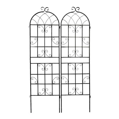 COMHOMA 2/4 Pack Metal Garden Trellis 71" x 19.7" Rustproof Trellis for Climbing Plants Outdoor Flower Support