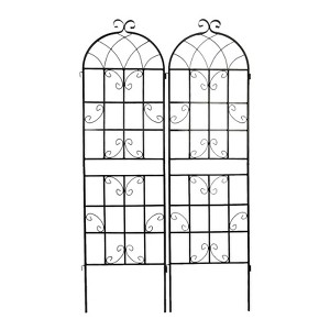 COMHOMA 2/4 Pack Metal Garden Trellis 71" x 19.7" Rustproof Trellis for Climbing Plants Outdoor Flower Support - 1 of 4
