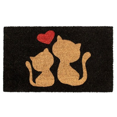 Raj Tufted Cats Love Doormat Red