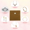 Unique Bargains Velvet Portable Earrings Bracelets Snap Button Jewelry Storage Bag 12 Pcs - 4 of 4