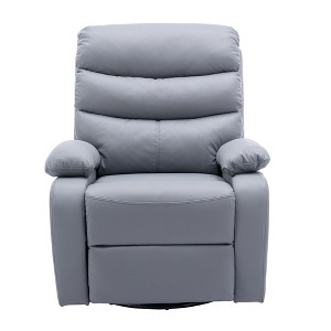 Hzlagm Everglade 30.2 in. W Technical Leather Upholstered Swivel and Rocking Manual Recliner - 1 of 4