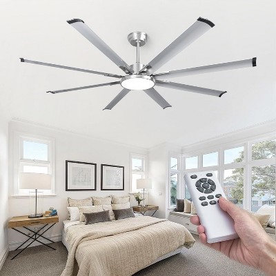 HUMHOLD 74 Inch Ceiling Fan with Light Remote, Smart LED Ceiling Fans with, Modern Low Profile Dimmable Light Ceiling Fan