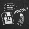 Mens Funny T Shirts I Am Your Father Floppy Disk Sarcastic Retro Technology Graphic Novelty Tee for Men - Crazy Dog Men's T Shirt For Retro Fans - 2 of 4