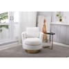 NicBex Teddy Swivel Barrel Accent Chair,Upholstered Swivel Living Room Chairs with Ring Backrest,Modern Armchair,Accent Chairs for Living Room - 2 of 4