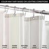 mDesign Cotton Waffle Weave Fabric Shower Curtain - image 3 of 3