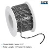 Unique Bargains Bags Clothing Decoration Crystal Rhinestone Sew on Close Claw Chain Trim - 2 of 4