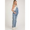 Pinkblush Blue Denim Front Pocket Maternity Overall - 2 of 3
