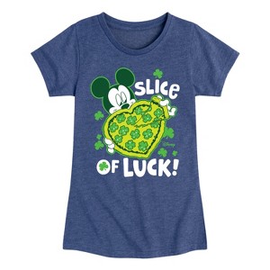 Girls' - Disney - Slice Of Luck Fitted Short Sleeve Graphic T-Shirt - 1 of 4