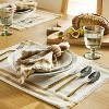 2pk Basket Tan Plaid Placemats - Threshold™ designed with Studio McGee: Cotton & Linen, Rectangle, Machine Washable - 2 of 3