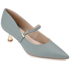 Journee Collection Womens Manza Kitten Heel Mary Jane Pointed Toe Pumps - 1 of 4
