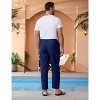 Men's Lightweight Cotton Linen Pants Casual Trouser Summer Yoga Beach Pant with Pockets - 2 of 4