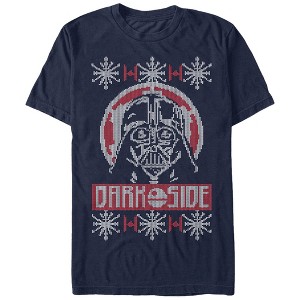 Men's Star Wars Ugly Christmas Dark Side T-Shirt - 1 of 4