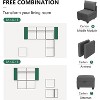 Modular Sofa ,Storage Seats, Oversized Convertible Sofa Couch for Living Room - 4 of 4