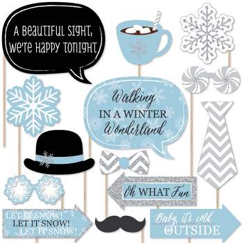 Big Dot of Happiness Winter Wonderland - Snowflake Holiday Party and Winter  Wedding Favors and Cupcake Kit - Fabulous Favor Party Pack - 100 Pieces