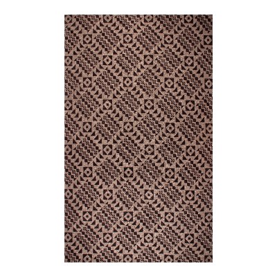 Diamond Printed Cotton Flat-weave Indoor Area Rug by Blue Nile Mills