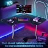 Costway Dual-motor L Shaped Standing Desk Ergonomic Sit Stand Computer Workstation Touch Control Panel Electric Height-adjustable Desk Home Office - 3 of 4