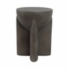 Modern Accent Table - Durable Cement & Pottery Side Table - Contemporary End Table for Living Room, Bedroom & Office - 19" Gray - 3 of 4