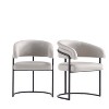 Manhattan Comfort Set of 2 Augusta Modern Leatherette Upholstered Dining Chairs - 2 of 4