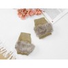 INSPIRE CHIC Women's Elastic Faux Fur Knit Half Finger Thumb Hole Wrist Sleeves Gloves for Windproof Dress 1Pair - 4 of 4