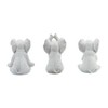 Sagebrook Home Set of 3 Polyresin Yoga Elephant Figurines - Contemporary Table Decor For Home, Office, Yoga Studio, Spa - 4 of 4